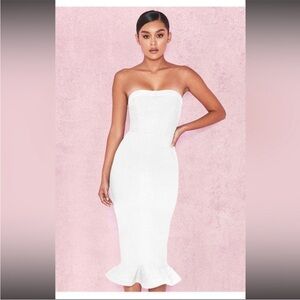House of CB white bandage dress XS
